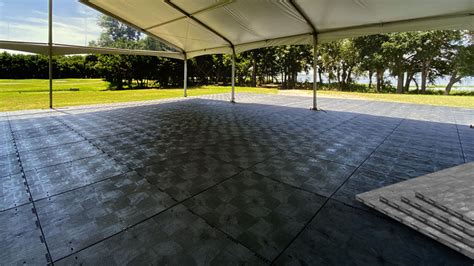 Modular flooring system for outdoor events