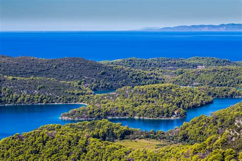 Narodni park Mljet, zeleni gozdovi in modro morje