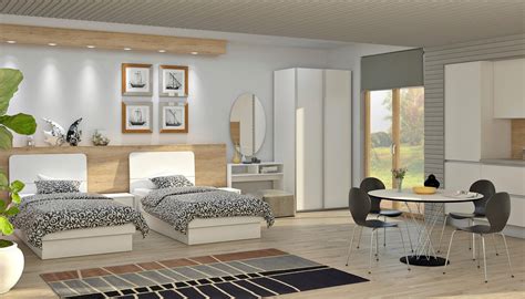 Notranjost enega od apartmajev z moderno opremo