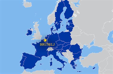 Zemljevid EU in Turčije