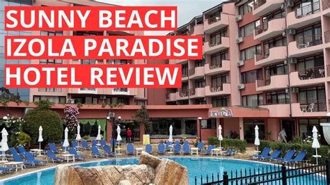 Zemljevid Sončne plaže z označenim hotelom Izola Paradise Hotel in bližnjimi znamenitostmi