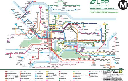 Zemljevid avtobusnih postaj Dunaja