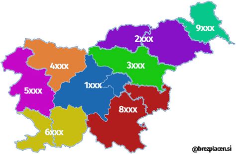 Zemljevid Prage z označenim območjem poštne številke 102 00