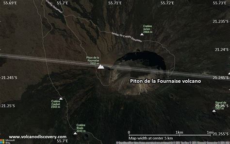 Pokrajina okoli vulkana Piton de la Fournaise