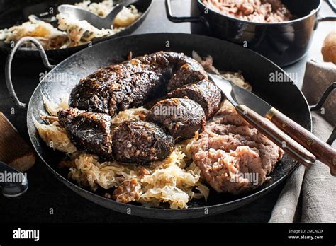 Traditional Slovenian dish presentation