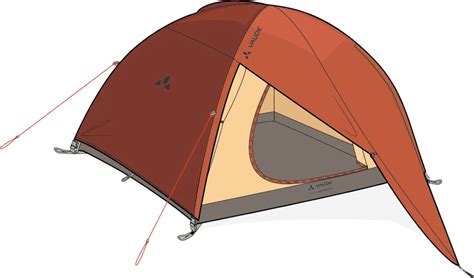 Diagram postavitve kupolastega šotora