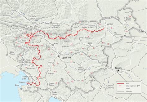 Zemljevid planinskih poti na Gorenjskem
