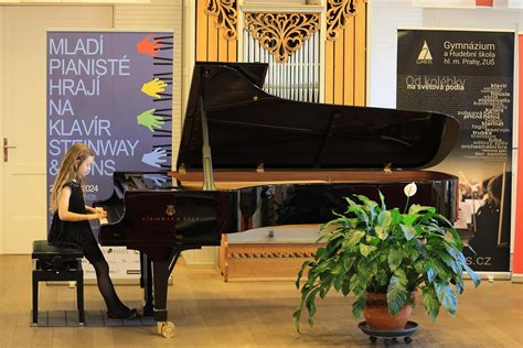 Mladi glasbenik igra na klavir online