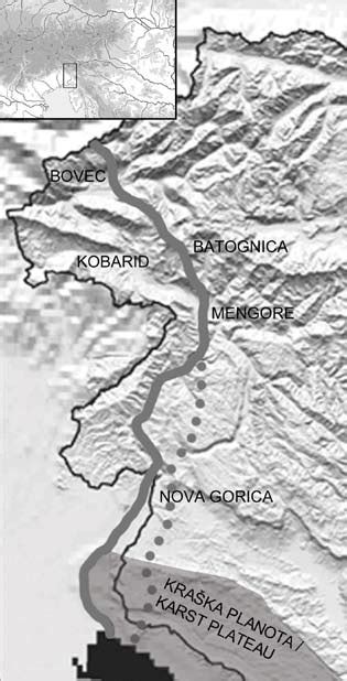 Zemljevid Soške fronte