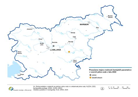 Infografika o kakovosti pitne vode v Sloveniji