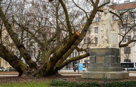 Kip Franca Miklošiča v parku