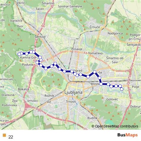 Evolution of Ljubljana bus route 17/27