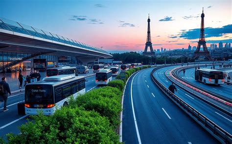 Shematski prikaz javnega prevoza z letališča Charles de Gaulle do Pariza