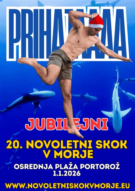 Urnik dogajanja na dan novoletnega skoka v morje