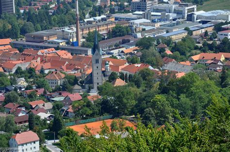 Panorama Primoštena z otokom in cerkvijo sv. Jurija
