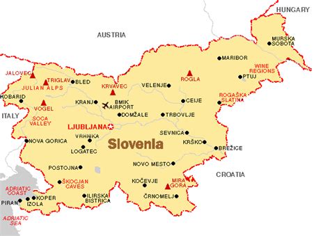 Karta bližnjih termalnih parkov in znamenitosti