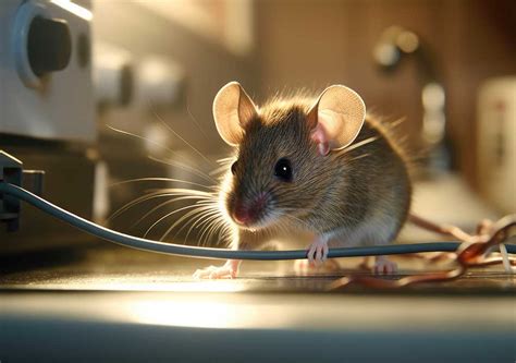 Ilustracija miši v naravi