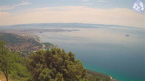 Pogled na Tržaški zaliv s pročeljem mesta