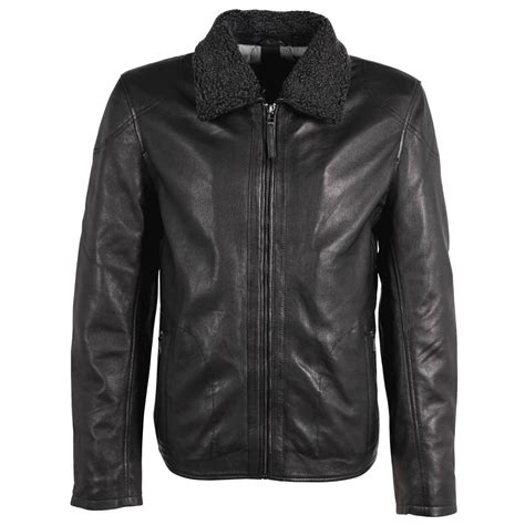 Moška usnjena jakna v pilotskem stilu