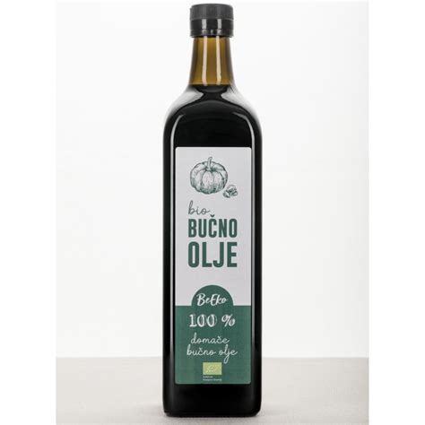 Bučno olje v steklenici