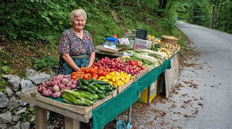 Tajski ulični prodajalec s sadjem