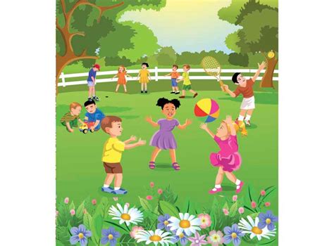 Otroci, ki se igrajo na igrišču na kmetiji