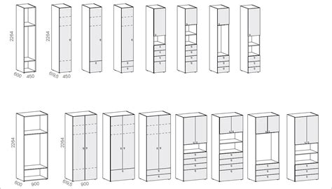 Ilustracija organizirane garderobne omare