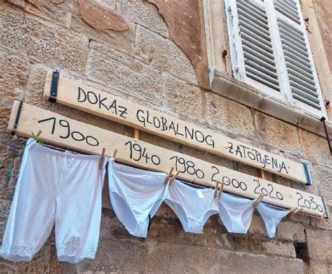 Prikaz različnih vrst spodnjega perila iz začetka 20. stoletja