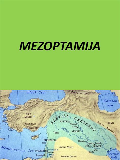 Karta Mezopotamije in Egipta
