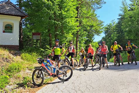 Kolesarji na poti v Alpah