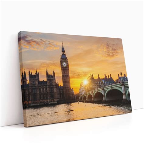 London Eye ob sončnem zahodu