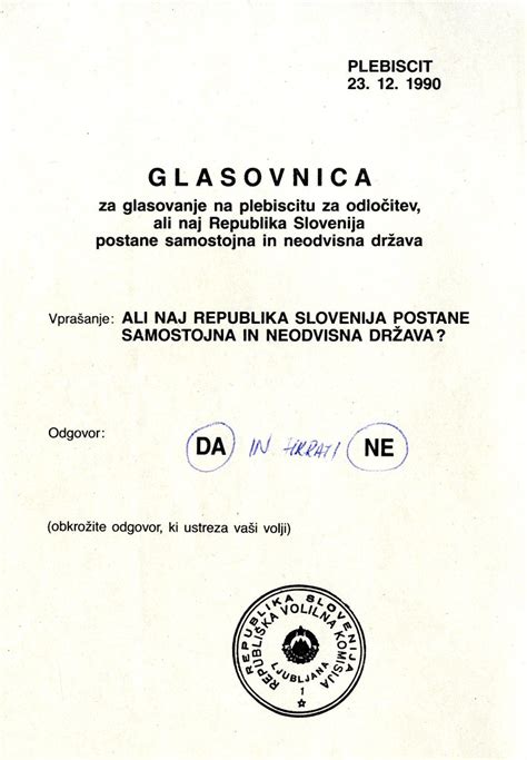 Referendum o neodvisnosti Slovenije 1990