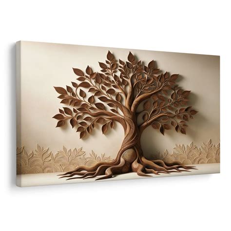 Simbolično drevo življenja z razvejanimi koreninami in krošnjo