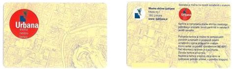 Ljubljana turistična kartica Urbana
