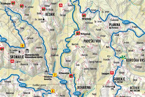 Zemljevid kolesarskih poti v slovenski Istri