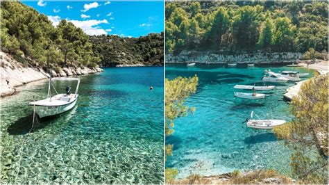 Panorama Menorce s skalnato obalo in turkiznim morjem