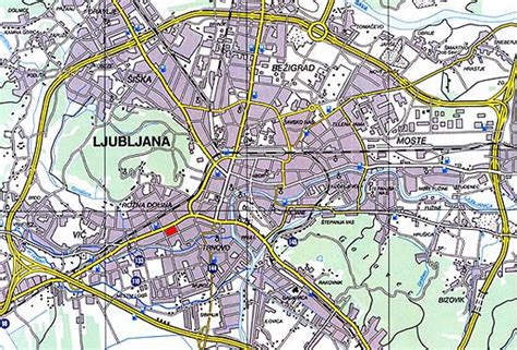 Zemljevid Lufthansinih povezav iz Ljubljane