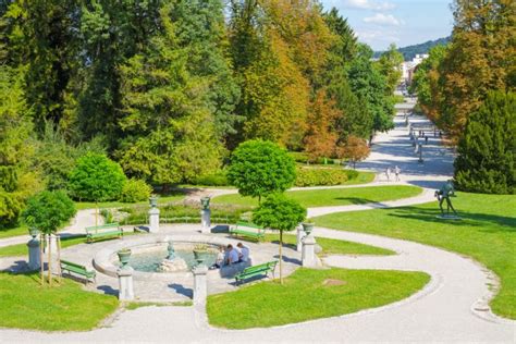 Panoramski pogled na Tivoli Park v Ljubljani