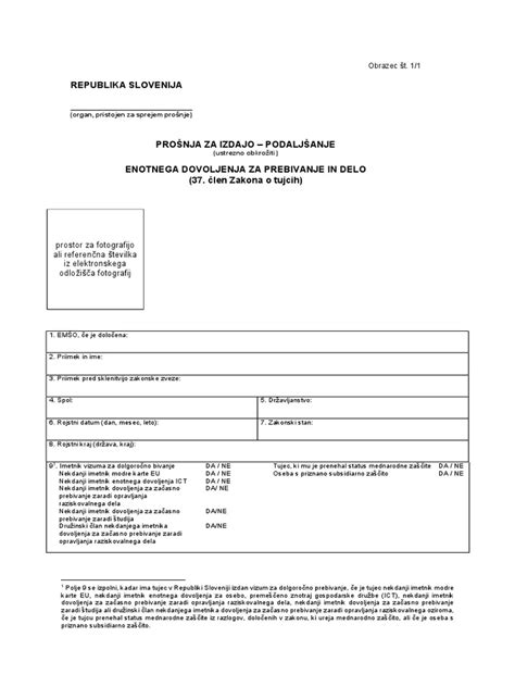 simbol enotnega dovoljenja