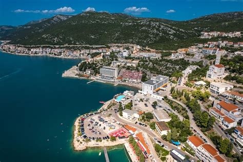 Aerial view of Neum bay
