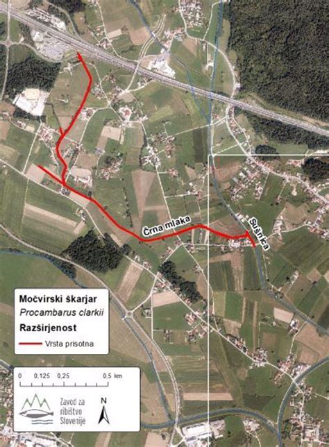 Zemljevid območja oddajanja Radia Capris