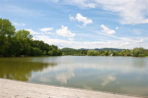 Koseški bajer ob sončnem zahodu