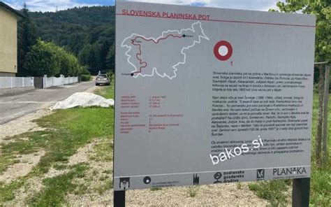 Zemljevid s predlagano potjo od Maribora do Logarske doline