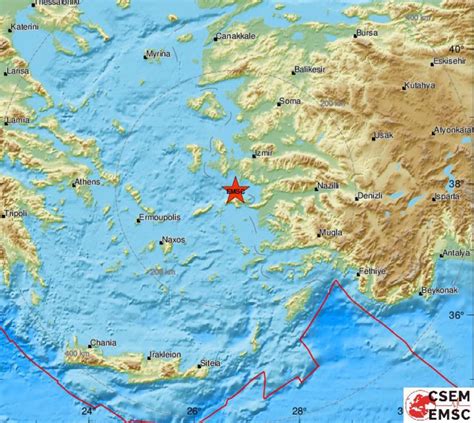 Satelitski posnetek grških otokov v Egejskem morju