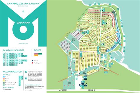 Panoramski pogled na kamp Zelena Laguna s pogledom na morje