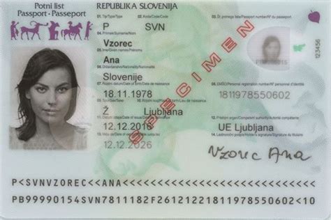 osebna izkaznica in potni list