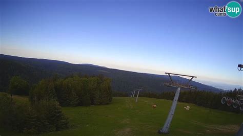 pogled na smučarsko središče Rogla