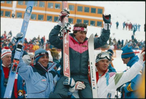 Zmagovalci veleslalomske tekme v Sarajevu 1984