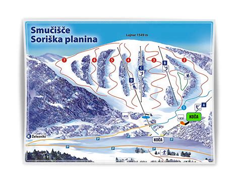 Smučišče na Soriški planini pozimi