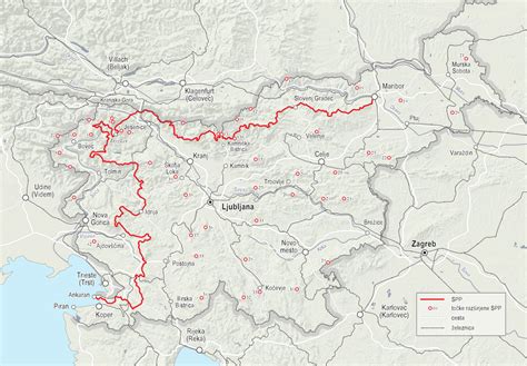 Slovenska planinska pot zemljevid